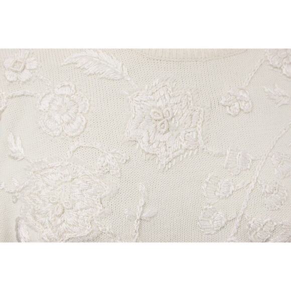 VTG 80s 90s Marisa Christina Sweater Embroidered Heavily Beaded XL Tunic - Picture 3 of 7